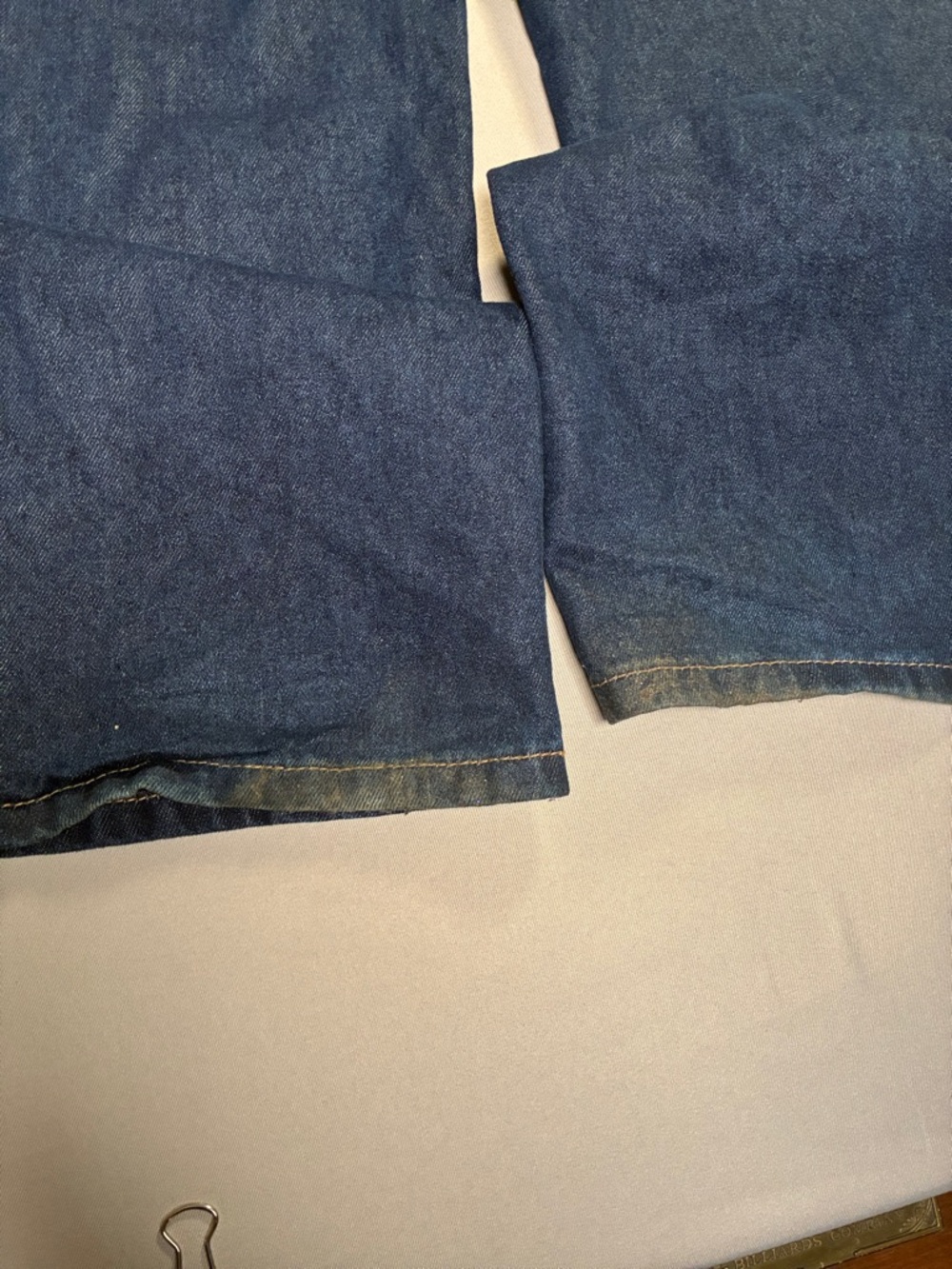 SHEIN Classic Wide-Leg Denim Overalls - Dark Blue Medium - Picture 4 of 8
